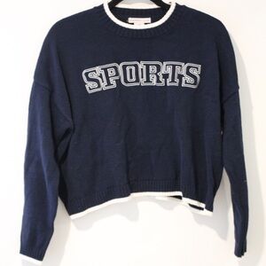 Navy Blue Sports Sweater